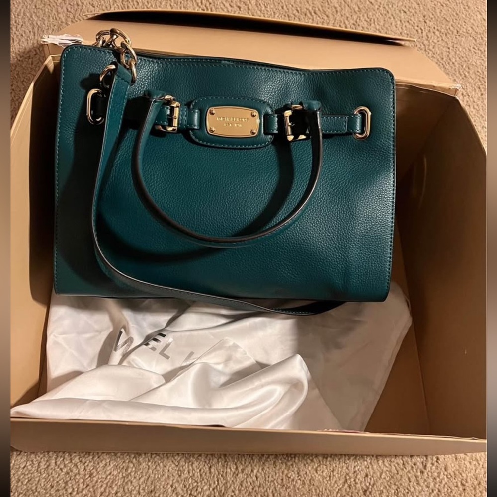 Michael Kors Dark Teal Satchel